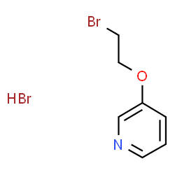 ChemSpider 2D Image | 3-(2-Bromoethoxy)pyridine hydrobromide (1:1) | C7H9Br2NO
