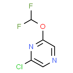 ChemSpider 2D Image | 2-Chloro-6-(difluoromethoxy)pyrazine | C5H3ClF2N2O