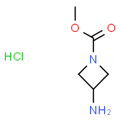 ChemSpider 2D Image | Methyl 3-amino-1-azetidinecarboxylate hydrochloride (1:1) | C5H11ClN2O2