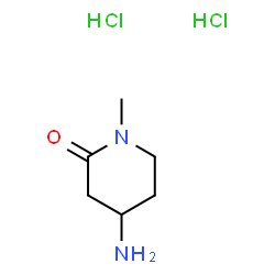 ChemSpider 2D Image | 4-Amino-1-methyl-2-piperidinone dihydrochloride | C6H14Cl2N2O