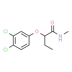 ChemSpider 2D Image | 2-(3,4-Dichlorophenoxy)-N-methylbutanamide | C11H13Cl2NO2
