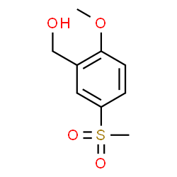ChemSpider 2D Image | 2-methoxy-5-(methylsulfonyl)benzenemethanol | C9H12O4S