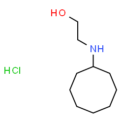 ChemSpider 2D Image | 2-(Cyclooctylamino)ethanol hydrochloride (1:1) | C10H22ClNO