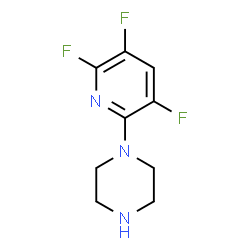 ChemSpider 2D Image | 1-(3,5,6-Trifluoro-2-pyridinyl)piperazine | C9H10F3N3