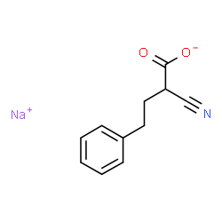 ChemSpider 2D Image | Sodium 2-cyano-4-phenylbutanoate | C11H10NNaO2