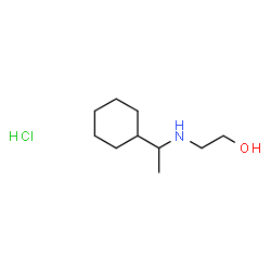 ChemSpider 2D Image | 2-[(1-cyclohexylethyl)amino]ethan-1-ol hydrochloride | C10H22ClNO