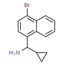 ChemSpider 2D Image | 1-(4-Bromo-1-naphthyl)-1-cyclopropylmethanamine | C14H14BrN