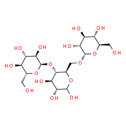 ChemSpider 2D Image | alpha-D-Glucopyranosyl-(1->4)-[alpha-D-glucopyranosyl-(1->6)]-D-glucopyranose | C18H32O16