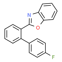 ChemSpider 2D Image | 2-(4'-Fluoro-2-biphenylyl)-1,3-benzoxazole | C19H12FNO