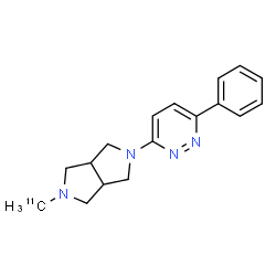 ChemSpider 2D Image | 2-(~11~C)Methyl-5-(6-phenyl-3-pyridazinyl)octahydropyrrolo[3,4-c]pyrrole | C1611CH20N4