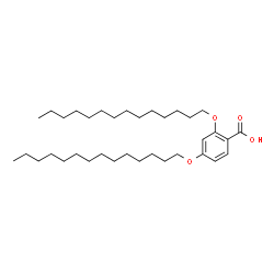 ChemSpider 2D Image | 2,4-Bis(tetradecyloxy)benzoic acid | C35H62O4