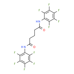 ChemSpider 2D Image | N,N'-Bis(pentafluorophenyl)pentanediamide | C17H8F10N2O2