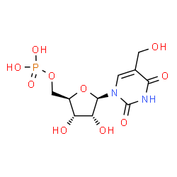 ChemSpider 2D Image | 5-(Hydroxymethyl)uridine 5'-(dihydrogen phosphate) | C10H15N2O10P