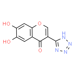 ChemSpider 2D Image | 6,7-Dihydroxy-3-(1H-tetrazol-5-yl)-4H-chromen-4-one | C10H6N4O4