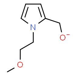 ChemSpider 2D Image | [1-(2-Methoxyethyl)-1H-pyrrol-2-yl]methanolate | C8H12NO2