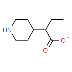 ChemSpider 2D Image | 2-(4-Piperidinyl)butanoate | C9H16NO2