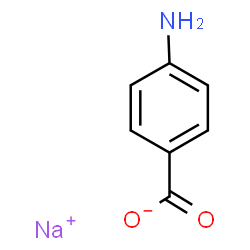 ChemSpider 2D Image | Sodium 4-aminobenzoate | C7H6NNaO2