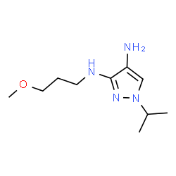 ChemSpider 2D Image | 1-isopropyl-N~3~-(3-methoxypropyl)-1H-pyrazole-3,4-diamine | C10H20N4O