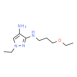 ChemSpider 2D Image | N~3~-(3-ethoxypropyl)-1-ethyl-1H-pyrazole-3,4-diamine | C10H20N4O
