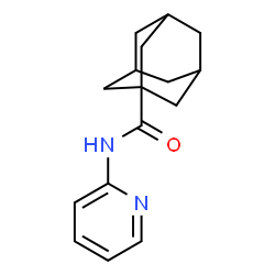 ChemSpider 2D Image | N-(2-Pyridinyl)-1-adamantanecarboxamide | C16H20N2O