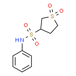 ChemSpider 2D Image | N-Phenyltetrahydro-3-thiophenesulfonamide 1,1-dioxide | C10H13NO4S2