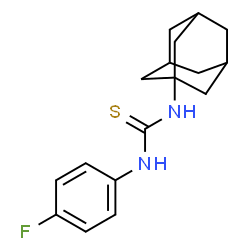 ChemSpider 2D Image | 1-Adamantan-1-yl-3-(4-fluorophenyl)thiourea | C17H21FN2S