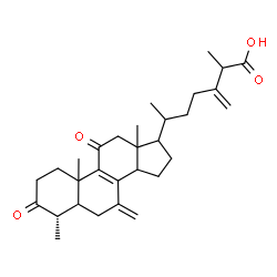 ChemSpider 2D Image | (4alpha)-4-Methyl-7-methylene-3,11-dioxoergosta-8,24(28)-dien-26-oic acid | C30H42O4