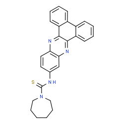 ChemSpider 2D Image | N-(Dibenzo[a,c]phenazin-11-yl)-1-azepanecarbothioamide | C27H24N4S