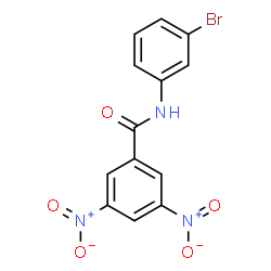 ChemSpider 2D Image | N-(3-Bromophenyl)-3,5-dinitrobenzamide | C13H8BrN3O5