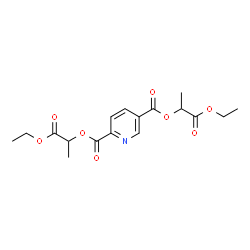 ChemSpider 2D Image | Bis(1-ethoxy-1-oxo-2-propanyl) 2,5-pyridinedicarboxylate | C17H21NO8