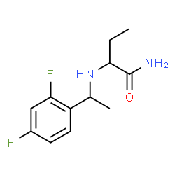 ChemSpider 2D Image | 2-{[1-(2,4-Difluorophenyl)ethyl]amino}butanamide | C12H16F2N2O