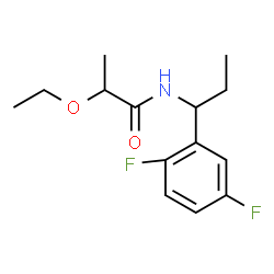 ChemSpider 2D Image | N-[1-(2,5-Difluorophenyl)propyl]-2-ethoxypropanamide | C14H19F2NO2
