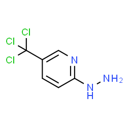 ChemSpider 2D Image | 2-Hydrazino-5-(trichloromethyl)pyridine | C6H6Cl3N3