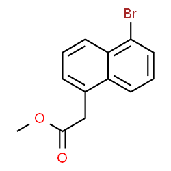 ChemSpider 2D Image | Methyl (5-bromo-1-naphthyl)acetate | C13H11BrO2