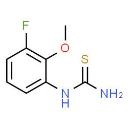 ChemSpider 2D Image | 1-(3-Fluoro-2-methoxyphenyl)thiourea | C8H9FN2OS