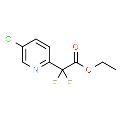 ChemSpider 2D Image | Ethyl (5-chloro-2-pyridinyl)(difluoro)acetate | C9H8ClF2NO2