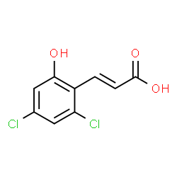 ChemSpider 2D Image | (2E)-3-(2,4-Dichloro-6-hydroxyphenyl)acrylic acid | C9H6Cl2O3