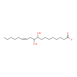 ChemSpider 2D Image | (12Z)-9,10-Dihydroxy-12-octadecenoate | C18H33O4