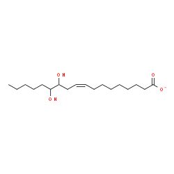 ChemSpider 2D Image | (9Z)-12,13-Dihydroxy-9-octadecenoate | C18H33O4