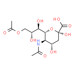 ChemSpider 2D Image | N-acetyl-9-O-acetyl-alpha-neuraminic acid | C13H21NO10