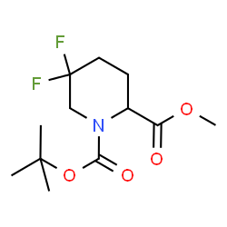 ChemSpider 2D Image | 2-Methyl 1-(2-methyl-2-propanyl) 5,5-difluoro-1,2-piperidinedicarboxylate | C12H19F2NO4