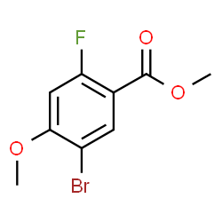 ChemSpider 2D Image | Methyl 5-bromo-2-fluoro-4-methoxybenzoate | C9H8BrFO3