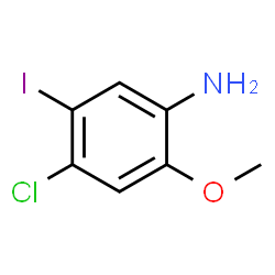 ChemSpider 2D Image | 4-Chloro-5-iodo-2-methoxyaniline | C7H7ClINO