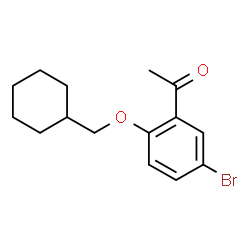 ChemSpider 2D Image | 1-[5-Bromo-2-(cyclohexylmethoxy)phenyl]ethanone | C15H19BrO2