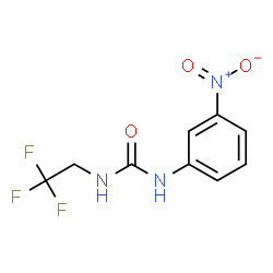 ChemSpider 2D Image | 1-(3-Nitrophenyl)-3-(2,2,2-trifluoroethyl)urea | C9H8F3N3O3