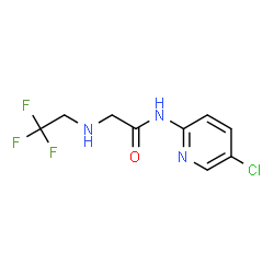 ChemSpider 2D Image | N-(5-Chloro-2-pyridinyl)-N~2~-(2,2,2-trifluoroethyl)glycinamide | C9H9ClF3N3O