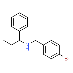 ChemSpider 2D Image | N-(4-Bromobenzyl)-1-phenyl-1-propanamine | C16H18BrN