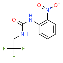 ChemSpider 2D Image | 1-(2-Nitrophenyl)-3-(2,2,2-trifluoroethyl)urea | C9H8F3N3O3