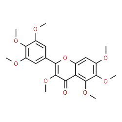 ChemSpider 2D Image | 3',4',5',3,5,6,7-Heptamethoxyflavone | C22H24O9