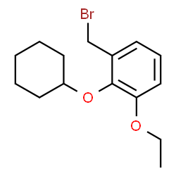 ChemSpider 2D Image | 1-(Bromomethyl)-2-(cyclohexyloxy)-3-ethoxybenzene | C15H21BrO2